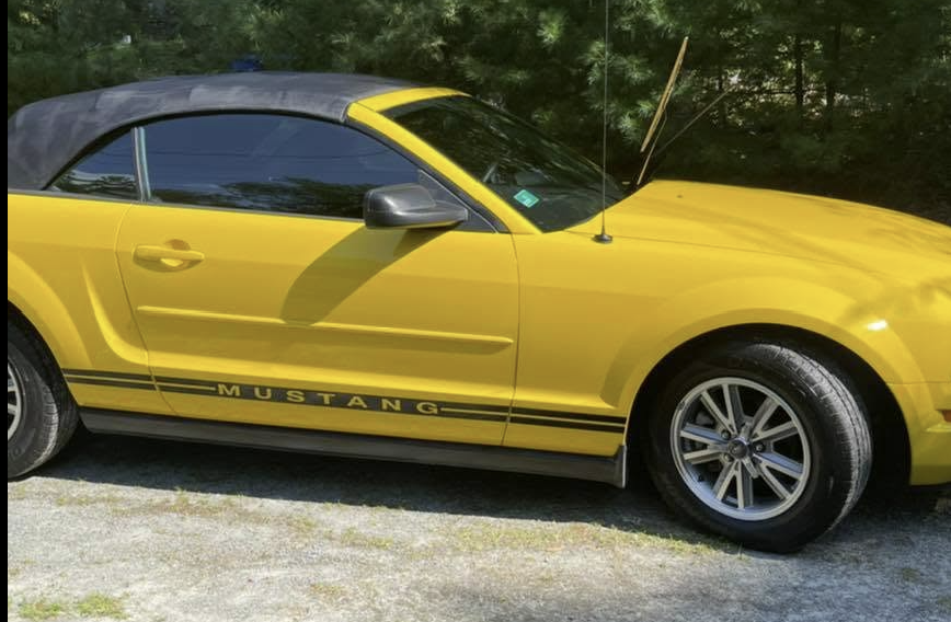 Car detailing in Cranston, RI with Rubino Auto Detailing, a Mustang corrected and finished by hand at the North Scituate shop