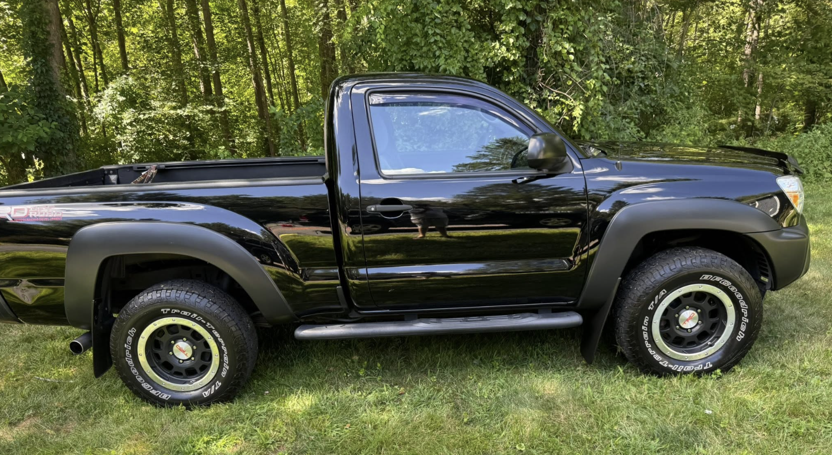 Auto detailing in Johnston, RI with Rubino Auto Detailing, a black truck corrected and protected by hand